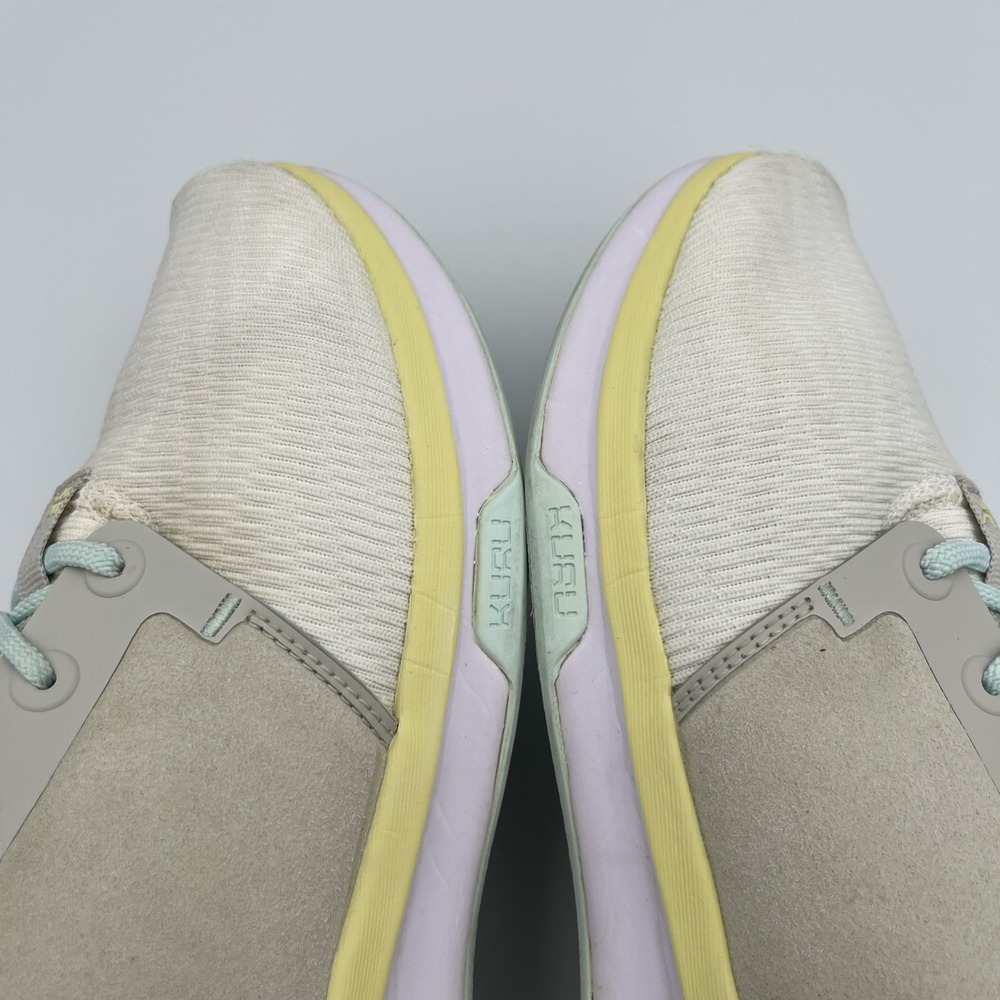 Kuru Atom Cloud Sneakers Womens 8.5 Gray Yellow Lace Up Athletic‎ Running Shoes - Picture 11 of 14